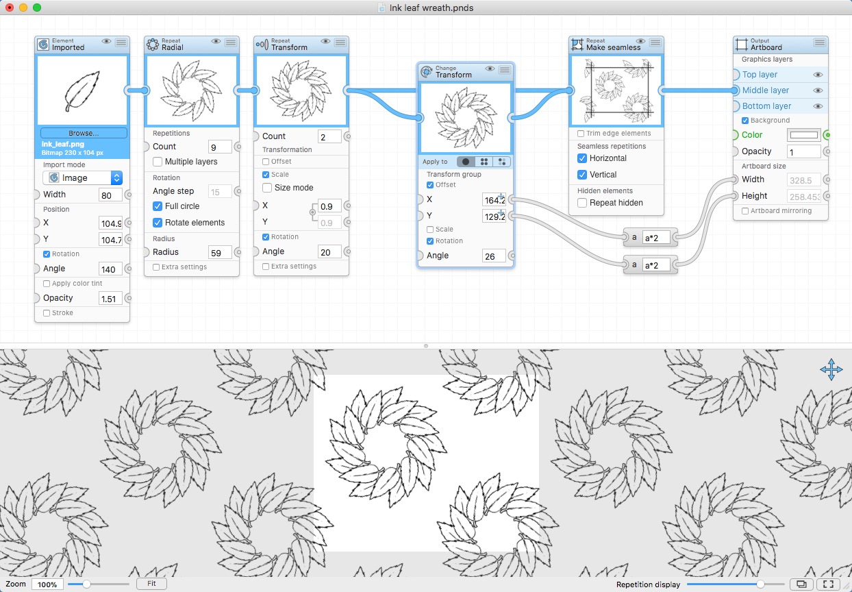 Vector patterns and animations